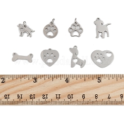 24 Stück 8 Stile 304/201 Edelstahlanhänger&nbsp;STAS-FS0002-04