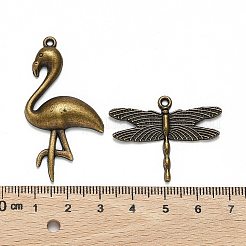 Pendentifs d'animal en alliage de style tibétain&nbsp;TIBEP-X0003-03-AB