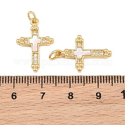 Pendentifs en laiton zircon cubique transparent&nbsp;CU-CBA9482-05G-02