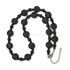 Colliers de perles en pierre de lave naturelle&nbsp;GG-CBA922D-06A