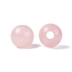 Natural rosa de abalorios europeos de cuarzo&nbsp;G-Q602-09C-01