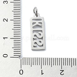 Pendentifs en acier inoxydable 304 anti-ternissement&nbsp;STAS-C097-64P