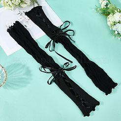 Dentelle polyester manches longues pour femmes&nbsp;AJEW-WH20060-35A