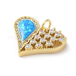 Pendentifs en laiton zircon cubique transparent&nbsp;KK-C045-01C-G