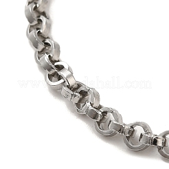 Bracelets à chaîne en acier inoxydable 304&nbsp;BJEW-C079-02P