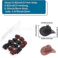 16pcs 2 Farben Silikonperlen&nbsp;SIL-CA0001-40