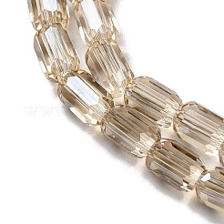 Chapelets de perles en verre électroplaqué&nbsp;EGLA-D031-01-17