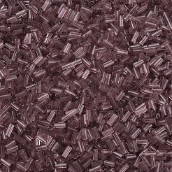 Perles de bugle de verre transparent&nbsp;SEED-N005-001-C09