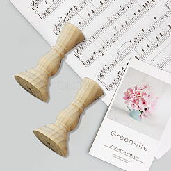 2 bougeoir en bois non teinté de 2 styles&nbsp;DIY-GF0004-48