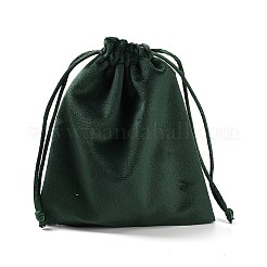 Pochettes de rangement à cordon pour bijoux en velours&nbsp;ABAG-P013-02C-05