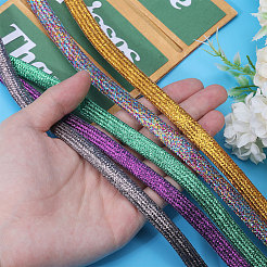 18 Paar glitzernde Polyester-Schnürsenkel in 18 Farben&nbsp;AJEW-GL0002-42
