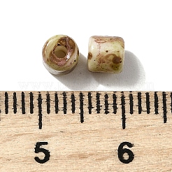 Handgefertigte Bunte Malerei-Zylinderförmig-Saatperlen&nbsp;GLAA-D305-01A