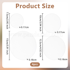16 Stück Acrylplatten in 4 Stilen&nbsp;AJEW-OC0005-32