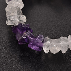 Bracelets extensible avec perles en pierre précieuse&nbsp;BJEW-JB01825-02