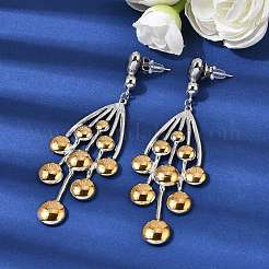 Orecchini a bottone in acciaio inossidabile 304 da donna&nbsp;EJEW-K296-08A-GP