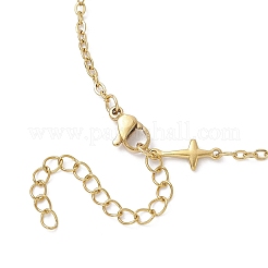 Herstellung von Cross-Link-Armbändern aus Edelstahl 304&nbsp;AJEW-JB01382-02