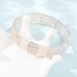 Elastische Armbänder aus natürlichen Quarzkristallperlen für Damen und Herren&nbsp;G-K303-02O
