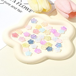 30 pièce de perles de verre peintes à la cuisson&nbsp;GLAA-FS0001-97H