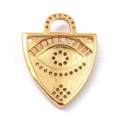 Pendentifs en laiton zircon cubique transparent&nbsp;ZIRC-I054-21G