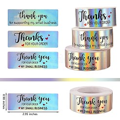 3 Rolle 3 Stil heißgeprägte selbstklebende Geschenkanhänger aus Papier youstickers&nbsp;DIY-SZ0007-41