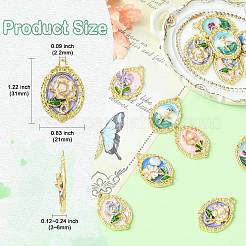 14pcs 7 styles de pendentifs en émail en alliage&nbsp;ENAM-CJ0007-11