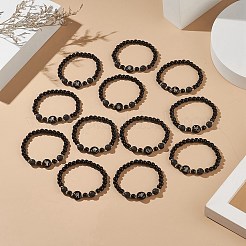 Stretch-Armbandsets aus Glas&nbsp;BJEW-JB09204