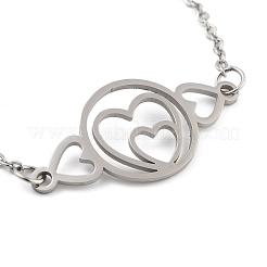 Bracelets à maillons en acier inoxydable anti-ternissement pour femmes et hommes&nbsp;STAS-Z061-01P-11