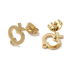 Accesorios para pendientes de acero inoxidable 304 con revestimiento iónico (IP)&nbsp;STAS-I206-12G