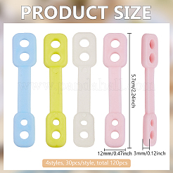 120 pz 4 fibbie antivento in silicone colorate&nbsp;DIY-FG0008-68
