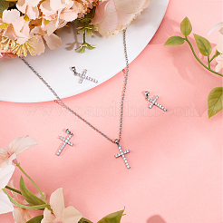 4 pièces en laiton micro pavé pendentifs en zircone cubique claire&nbsp;ZIRC-BBC0003-03P
