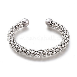 201 pulseras de malla de acero inoxidable&nbsp;BJEW-M284-08-1