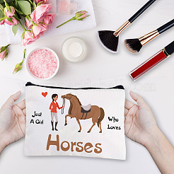Aufbewahrungstaschen aus Polycotton-Canvas mit Krankenschwestermotiv&nbsp;ABAG-WH0029-091
