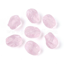 Hebras de cuentas de cristal de murano hechas a mano heladas&nbsp;LAMP-T023-28D