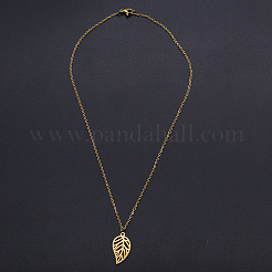 201 colliers pendentifs en acier inoxydable&nbsp;NJEW-S105-JN715-45-2