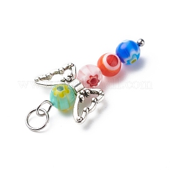 Colgantes de cristal del millefiori hecho a mano&nbsp;PALLOY-JF01886