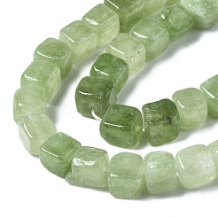 Gefärbt natürlichen weißen Jade Perlen Stränge&nbsp;G-S364-083A-07
