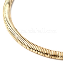 Collane girocollo a catena a serpente con polsino aperto in ferro per le donne&nbsp;NJEW-M085-04G