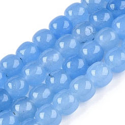 Chapelets de perles en jade blanc naturel teinté&nbsp;G-T138-S11