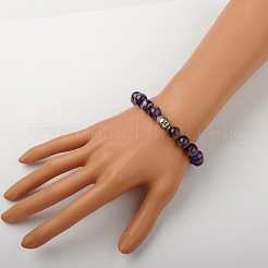Natürlichen Amethyst Stretch-Armbänder&nbsp;BJEW-JB01329-05