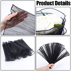 2 sachet de papier d'emballage pour bouquet de fleurs en organza&nbsp;DIY-GF0009-61B-02