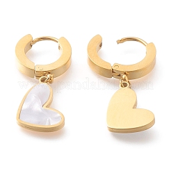 Orecchini a cerchio huggie in acciaio inossidabile 304&nbsp;EJEW-O098-10G
