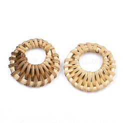 Ciondoli intrecciati a mano canna / rattan intrecciati&nbsp;WOVE-T005-09A