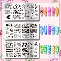 DIY-Nagelkunst-Vorlagen aus Edelstahl&nbsp;MRMJ-WH0092-060