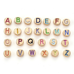 Legierung Emaille-Perlen&nbsp;ENAM-YW0001-27LG