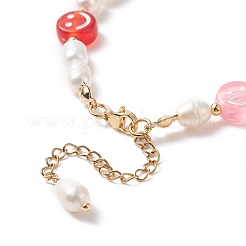 3 Stück 3-teiliges Armband-Set aus Naturperlen und Polymer-Ton-Perlen&nbsp;BJEW-TA00236