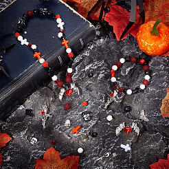 DIY-Sets zur Herstellung von Stretch-Armbändern im Gothic-Stil&nbsp;DIY-SC0033-37