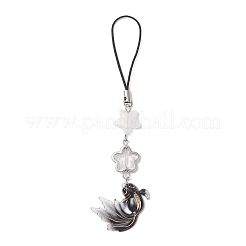 4 Stück 2 Stile Acryl Fisch Charm Handygurte&nbsp;HJEW-JM02682-S