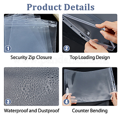 Porte-cartes de visite transparents en PVC&nbsp;AJEW-WH0485-34E