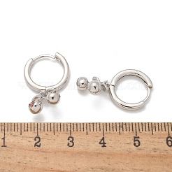 Ottone zirconi Orecchini a cerchio&nbsp;EJEW-Q015-01P-B