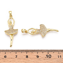 Ottone micro spianare pendenti zirconi&nbsp;ZIRC-T016-04G